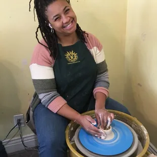 My beautiful friend also putting in work