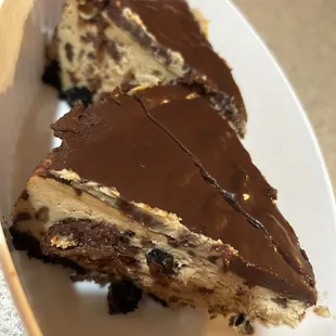 a piece of cake on a plate
