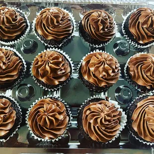 Chocolate buttercream cupcakes