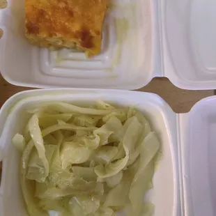 Mac &amp; Cheese and Cabbage