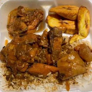 Brown Stew Chicken Dinner Special