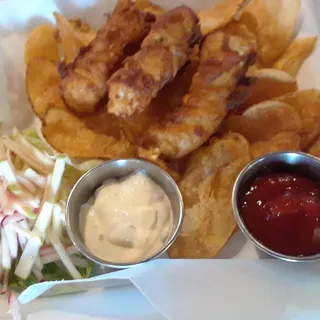 Ale Battered Cod and Chips