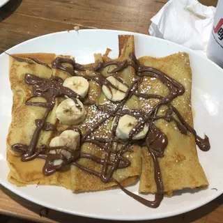 Banana Nutella Crepes