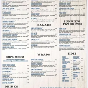 Menu back