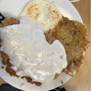 CFS, hash browns and eggs!