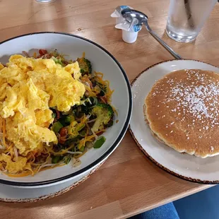 Garden Skillet (I chose pancakes as the side)