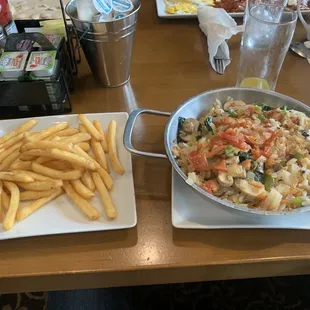 Vegetarian skillet with no eggs or cheese (don't recommend if you don't eat meat)