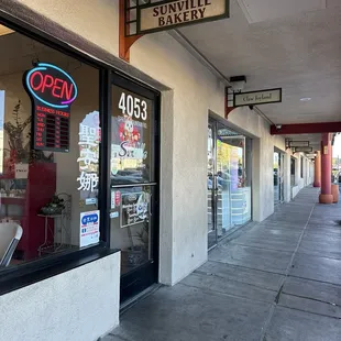 outside
