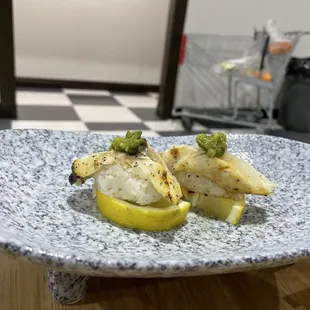 a plate of food on a table