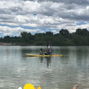 Paddle boarding at kayak