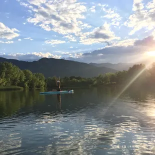 Sup Yoga Sunset @ Quail Lake
