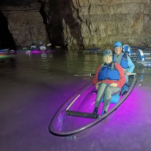 Tandem crystal kayak