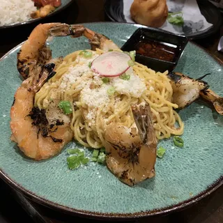 Cajun Garlic Noodles with Shrimp/Sausage