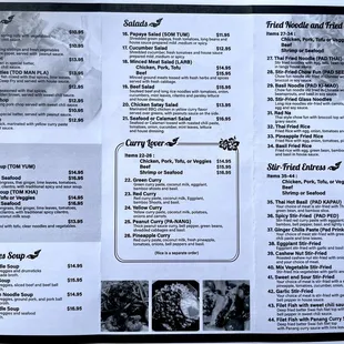 Takeout Menu 2 of 2