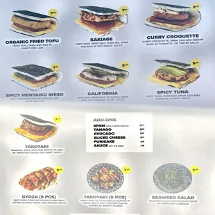 Menu as of July 2024 (p. 2)