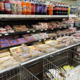 a variety of food items