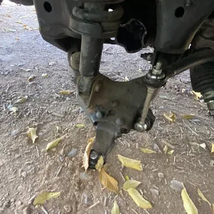 Where the tire should be