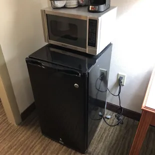 Fridge and microwave