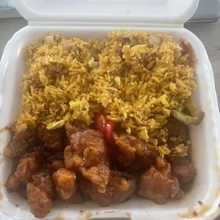 18. General Tso's Chicken Lunch Combo - very good