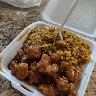Sesame Chicken Lunch