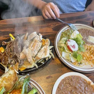 Carne Asada and Chicken Fajitas