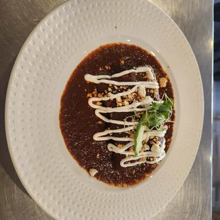 Mole enchiladas