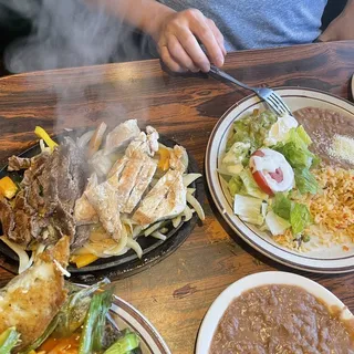 Carne Asada and Chicken Fajitas