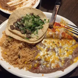 1. One Taco and Enchilada Combinacion