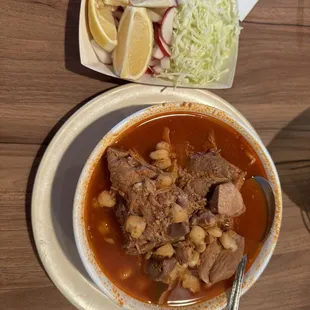 Pozole was fire!