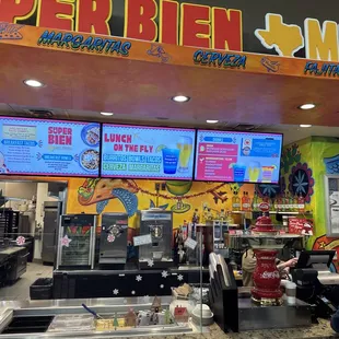 the inside of the restaurant