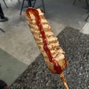 Oh my goodness... Korean cheese dog