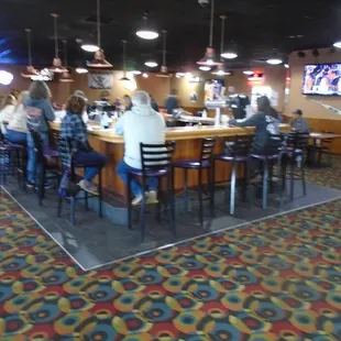 View looking into "Pub 300" from the front entryway.