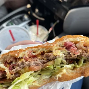 14. Pastrami Burger Combo