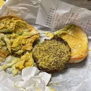 Ordered a simple hamburger for my son and they completely drenched it with mustard. Very disgusting.