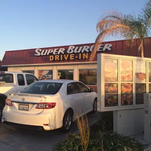 View from the drive thru