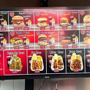 Menu as of 06/05/2023