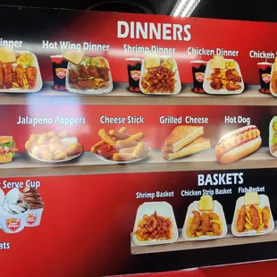 Dinner menu