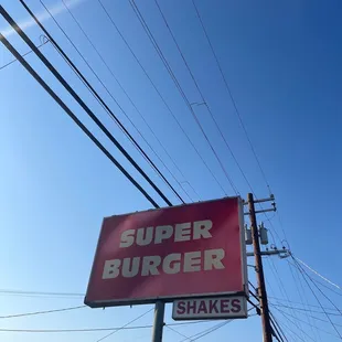 a sign for a fast food restaurant