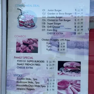 July 2024 menu