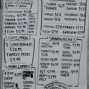 January 2022 menu