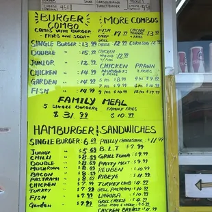 July 2024 menu