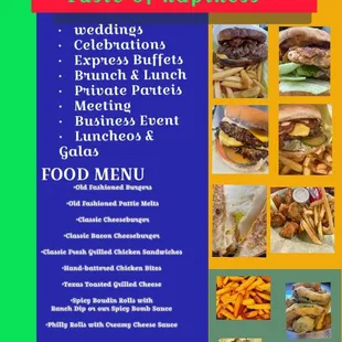 Event Catering Menu.