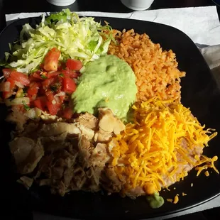 Chicken dinner plate