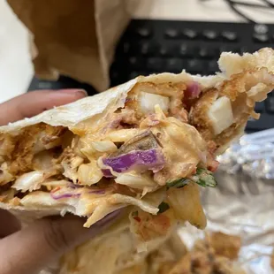 Chipotle Calamari Burrito