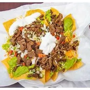 a plate of food on a table