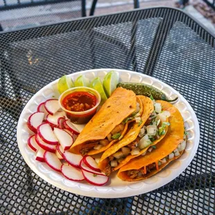 a plate of food on a table