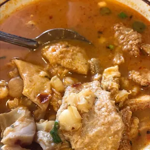 Very good menudo. Full of meat and hominy