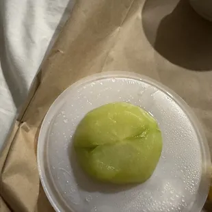 That's a potato uncooked in the soup