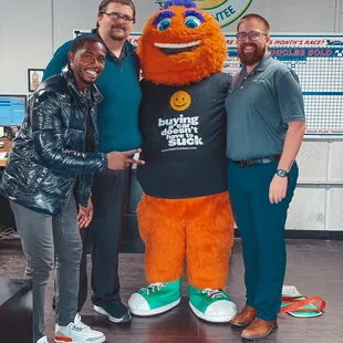 Our mascot, MO, came out to play today!