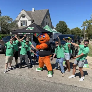 Super Car Guys Street Team at Open Streets! The funnest booth on route!